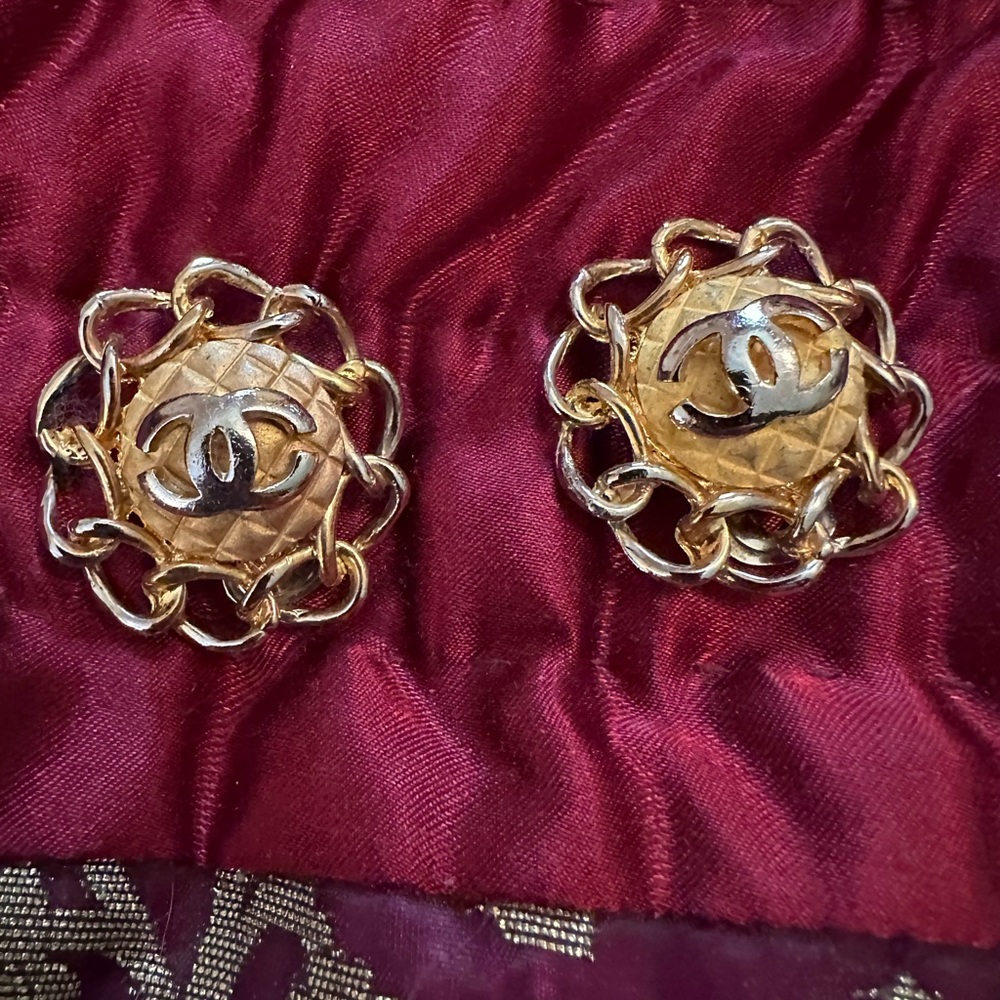 Old Chanel earrings These are incredible old. They would need to be redipped.